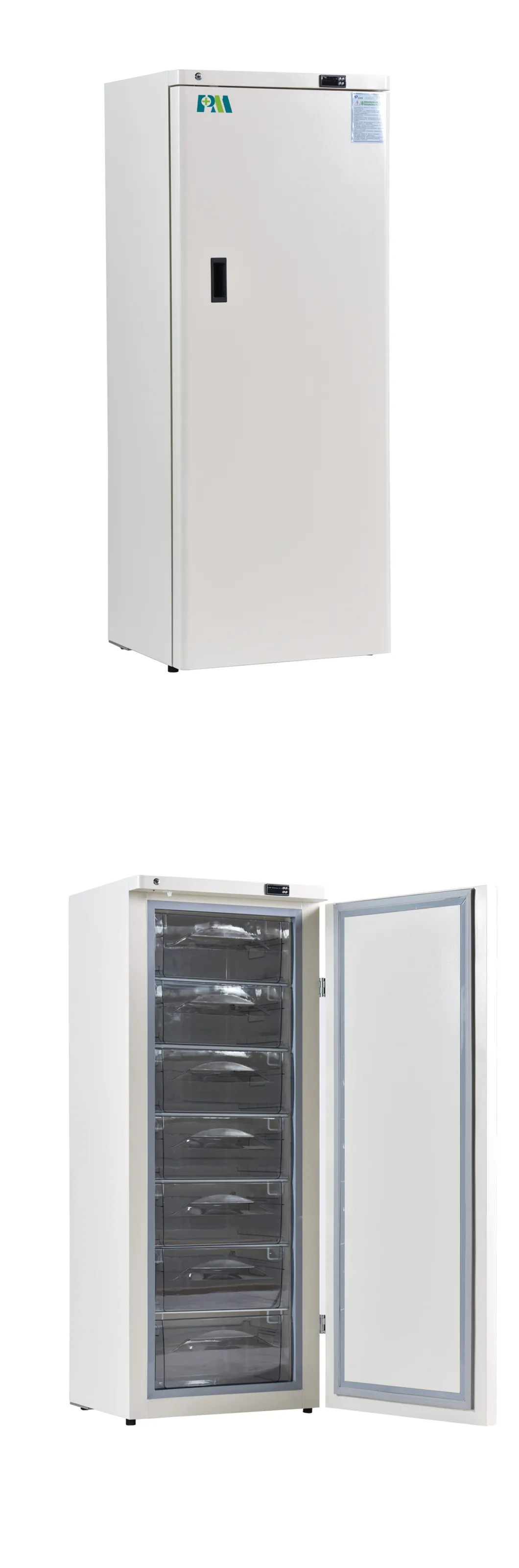 Energy Saving -40 Degrees Upright 278 Liters Medical Deep Freezer with Multi Drawers