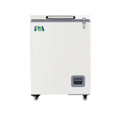 100 Liters Portable Small Chest Biomedical Low Temperature Freezer With Foaming Door