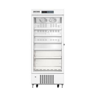 Microprocessor Temperature Controller Medical Pharmacy Refrigerator With Heated Glass Door 416L