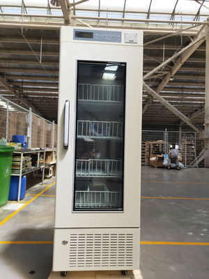 4 Degrees Blood Storage stainless steel 208L Vertical Blood Bank Refrigerator for Hospital