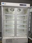 Large Capacity 656L Side by Side Door Vertical Stand Medical Pharmacy Vaccine Refrigerator 2-8 Degrees