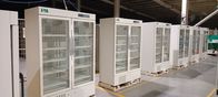 4 Caster 656L Double Door Pharmacy Medical Refrigerator With LED Interior Light