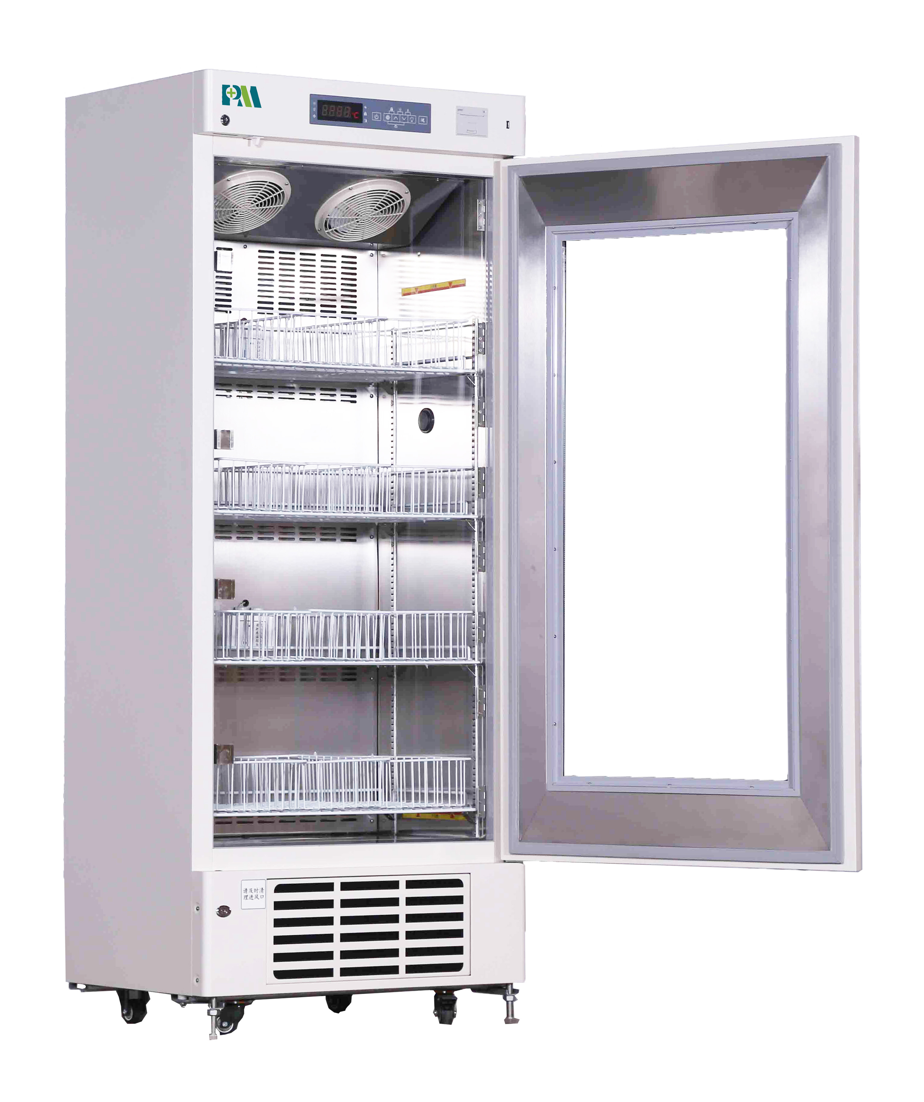 USB Interface Blood Bank Refrigerators , 368L Blood Storage Fridge