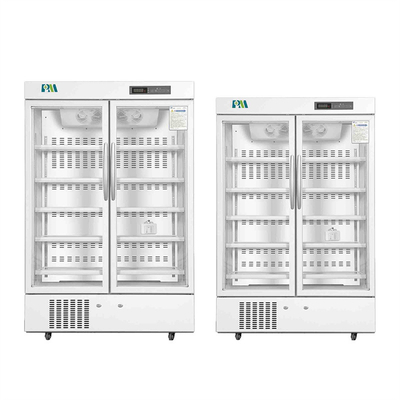 Big Capacity Medical Pharmacy Vaccine Refrigerators With Double High Quality Glass Door