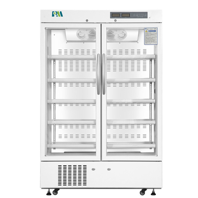 Big Capacity Medical Pharmacy Vaccine Refrigerators With Double High Quality Glass Door