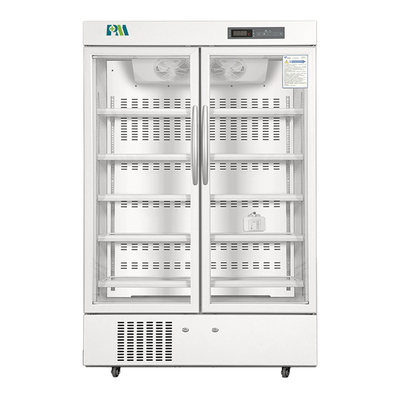 Big Capacity Medical Pharmacy Vaccine Refrigerators With Double High Quality Glass Door