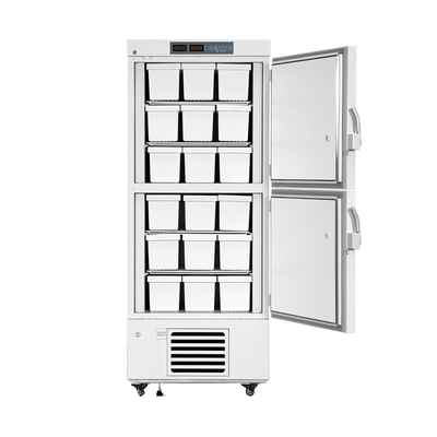 Minus 25 Degrees Double Solid Door Upright Pharmacy Vaccine Refrigerator For Medical Hospital College