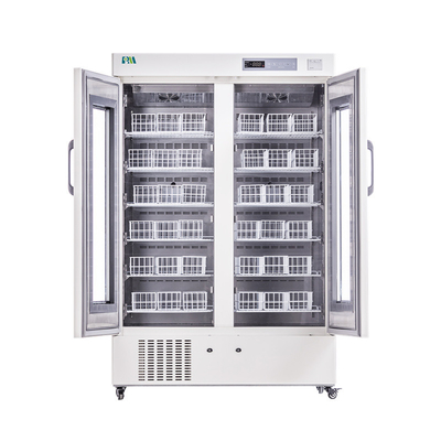 4 Degree 658 Liters Medical Double Door Blood Bank Refrigerator Large Capacity