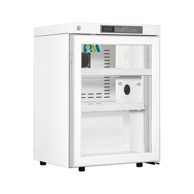 60L Pharmacy Medical Grade Vaccine Refrigerator With Single Glass Door 2Degrees 8 Degrees