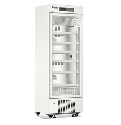 2 To 8 Degree Single Glass Door Pharmacy Medical Refrigerator For Vaccine Cryogenic 315 Liters