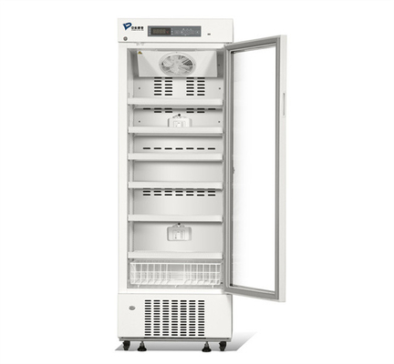 2 To 8 Degree Single Glass Door Pharmacy Medical Refrigerator For Vaccine Cryogenic 315 Liters