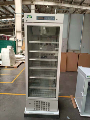 2 To 8 Degree Single Glass Door Pharmacy Medical Refrigerator For Vaccine Cryogenic 315 Liters