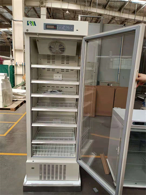 2 To 8 Degree Single Glass Door Pharmacy Medical Refrigerator For Vaccine Cryogenic 315 Liters