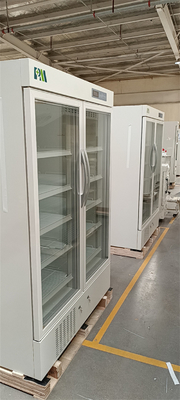 2-8 Degrees Double Glass Door Pharmacy Vaccine Storage Freezers Medical Grade Refrigerator