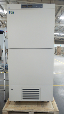 Double Independent Chambers Upright Medical Deep Vaccine Freezer Minus 25 Degree With 528L Capacity