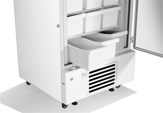 Energy Saving Minus 40 Degrees Upright Cryogenic Medical Deep Freezer with Multi Drawers