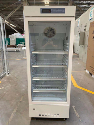 2-8 Degree Spray Coated Steel Vertical Medical Grade Pharmacy Refrigerator 236 Liter