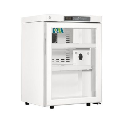 60L Small Medical Laboratory Hospital Refrigerator With Glass Door For Drug Vaccine Storage