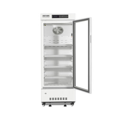 Upright Single Glass Door Medical Pharmacy Refrigerator Vaccine Freezer 226L