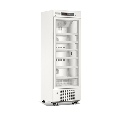 315L Single Glass Door Medical Vaccine Refrigerator Pharmacy Fridge For Clinic