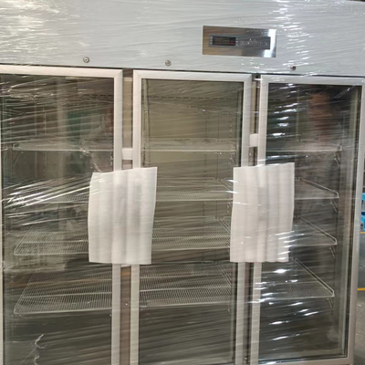 Heating Glass Doors Stainless Steel 304 Pharmacy Medical Refrigerator Used In Hospital Lab