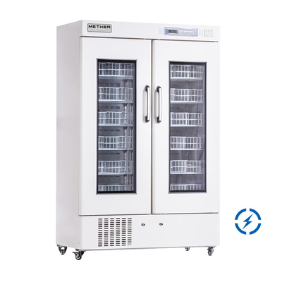 220V/50Hz Or 110V/60HZ Blood Bank Refrigerators With Forced -air Cooling And Alarms