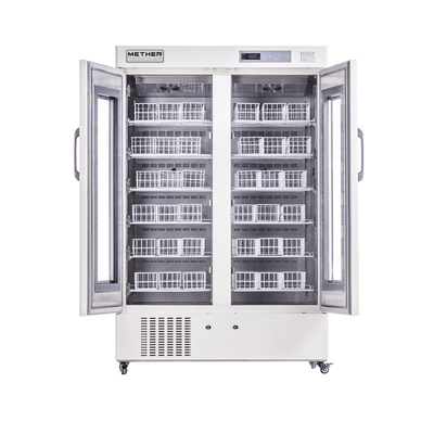 220V/50Hz Or 110V/60HZ Blood Bank Refrigerators With Forced -air Cooling And Alarms