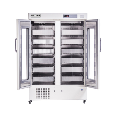 Innner Door 2 Blood Bank Refrigerators with Forced -air Cooling and Coated Steel Internal Material