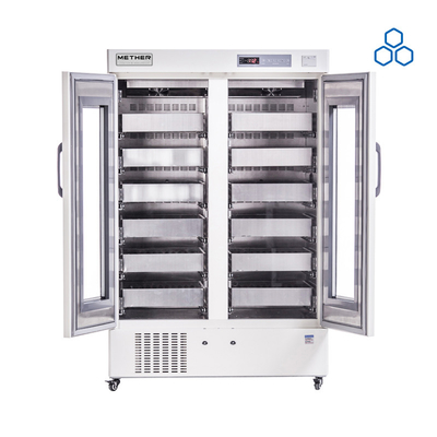 Innner Door 2 Blood Bank Refrigerators with Forced -air Cooling and Coated Steel Internal Material