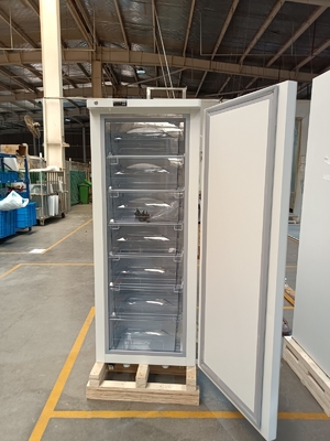 -40℃ Vertical Medical Deep Freezer MDF-40V278W | 278L High-Precision Laboratory Freezer with 7 Drawers and Digital Control