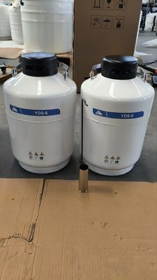 METHER YDS-35-125 Cryogenic Dewar — 35L Liquid Nitrogen Container for Laboratory, Veterinary and Medical Storage