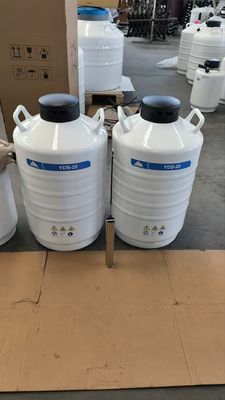 METHER YDS-6 Cryogenic Dewar — 6L Portable Liquid Nitrogen Container for Laboratory and Veterinary Use