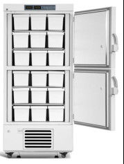 528 Liters Capacity Upright Standing Deep Biomedical Vaccine Freezer Fridge Cabinet with Double Independent Chambers