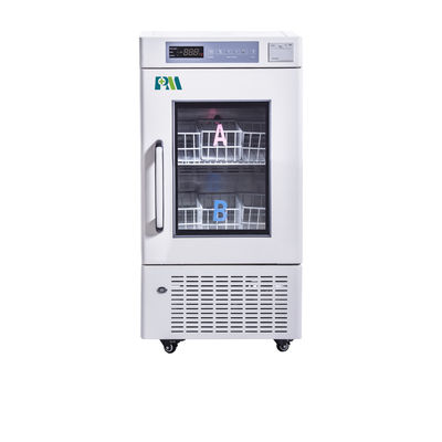 108L Mini Portable Biomedical Blood Storage Freezer Three Layer Glass Door With Heater