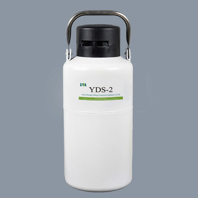 White Liquid Nitrogen Cryogenic Tank , Liquid Nitrogen Container 2 Liter