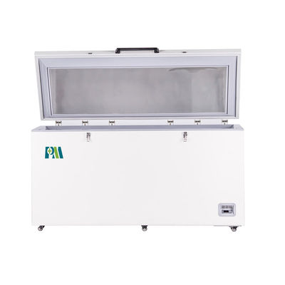 R290 Refrigerant Stainless Steel Laboratory Chest Freezer Direct Cooling LED Digital Display