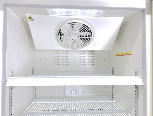 Real Force Air Cooling Biomedical Pharmaceutical Grade Refrigerator Freezers 315L With Glass Door