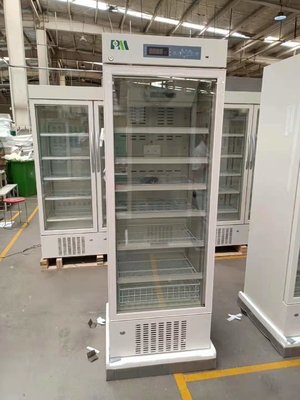 Real Force Air Cooling Biomedical Pharmaceutical Grade Refrigerator Freezers 315L With Glass Door